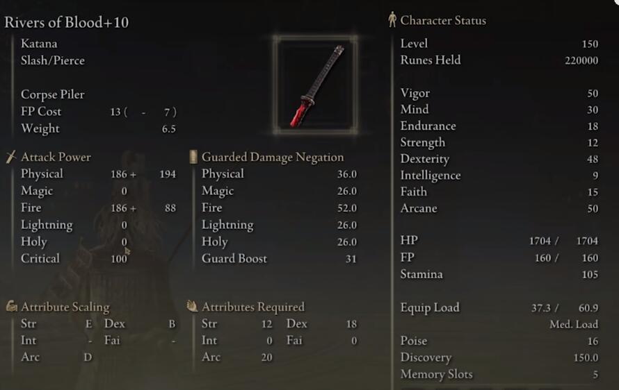 The Concertos of Blood and Meat - Guides on Sanguine Samurai Build1